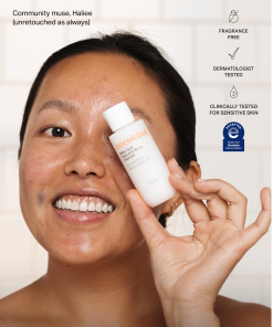 travel-size milky-soft face and body cleanser